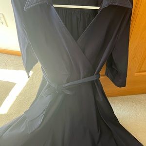 Dark blue t-legenth dress